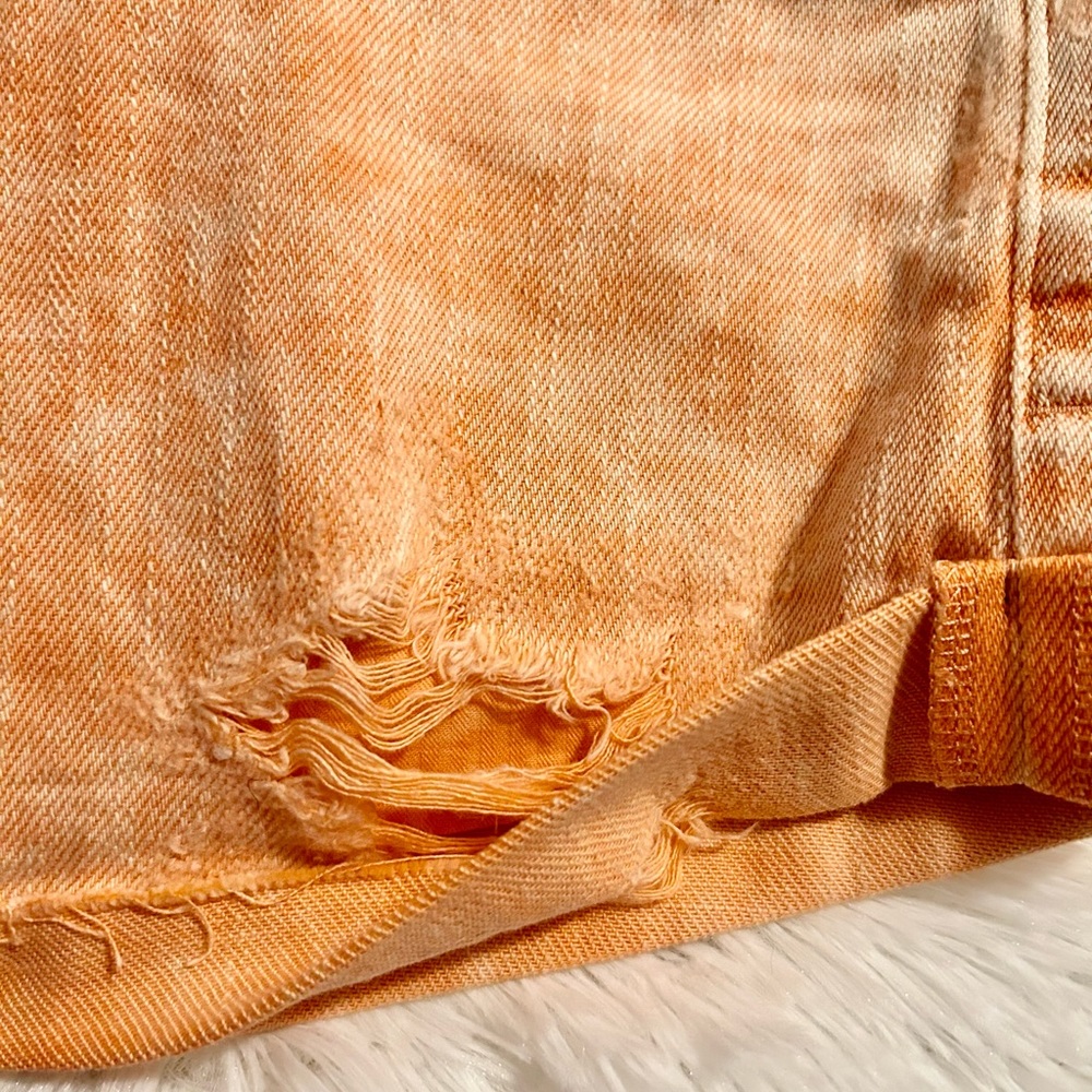 Free People Rolled Cuttoff Denim Shorts - Picture 6 of 14